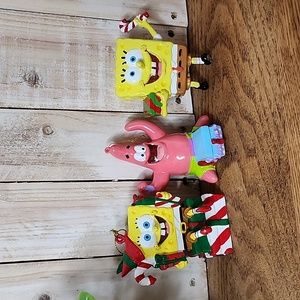 Sponge Bob & Patrick Christmas Ornaments